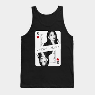 Sakura Le Sserafim Card Tank Top